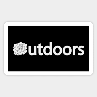 Outdoors artistic text design Magnet